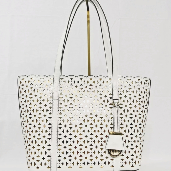Michael Kors Handbags - Michael Kors Desi optic white Travel Tote